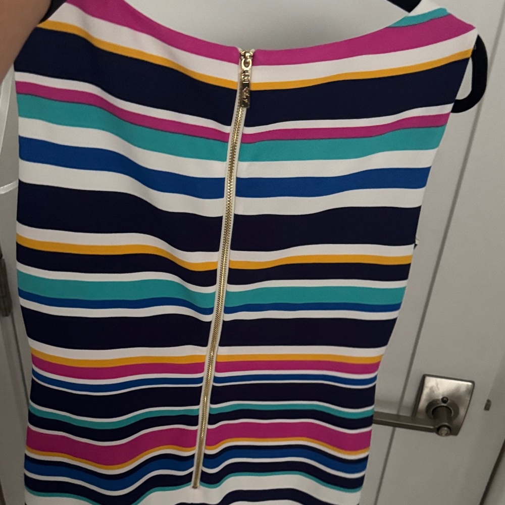 Eliza J Multicolor Striped Midi Dress - Picture 3 of 3